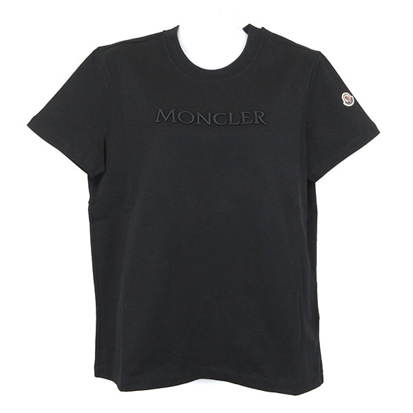 モンクレール Tシャツ レディース MONCLER 8C00021 89AUO 999 ブラック サイズS