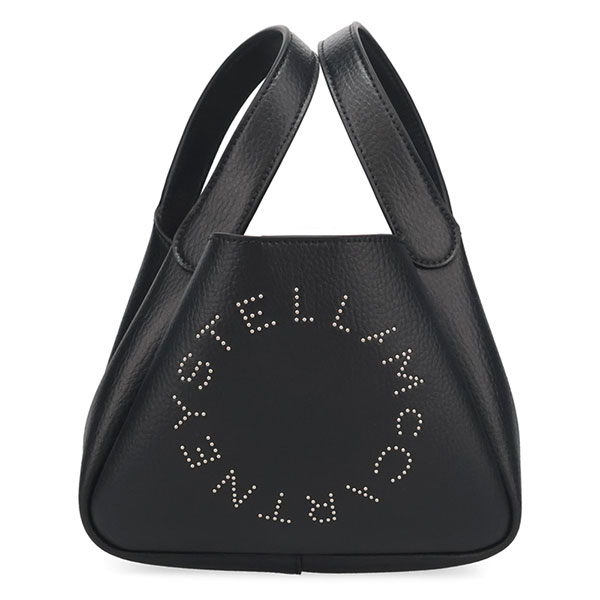 ステラマッカートニー バッグ レディース STELLA McCARTNEY ロゴ ダブルトップハンドル クロスボディバッグ 7B0081 WP0057 1000 ブラック｜カミーノ