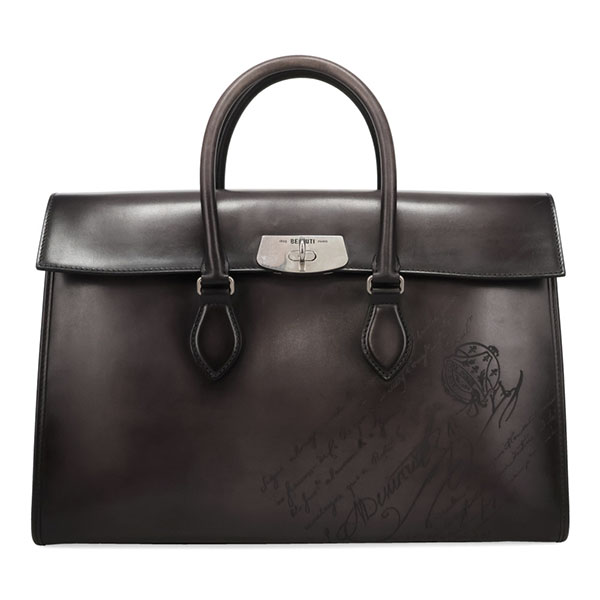 ベルルッティ 御徒面子 メンズ BERLUTI エミーオ ブリーフ容れもの ネロ グリージョ 310384