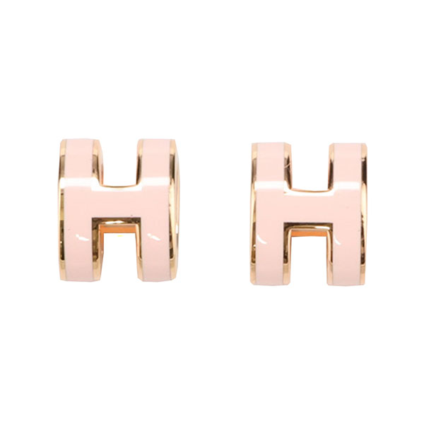 エルメス ポップアッシュ ミニ ピアス HERMES ローズドラジェ ピンクゴールド 608002 POP H ポップH 119,500円