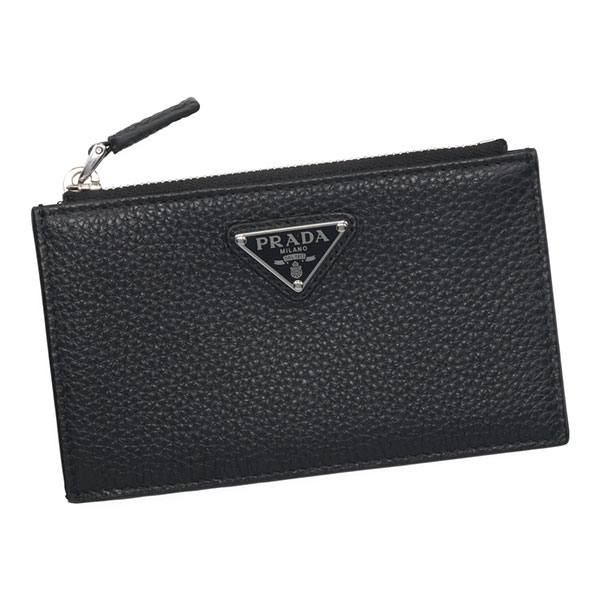 プラダ 銭入れ メンズ PRADA チャック付き添い人ヴィッテロダイノレザー 歌留多容れもの 2MC086 2E54 F0002 NERO 黒いこと