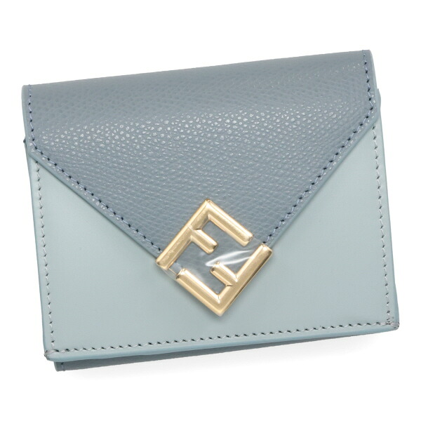 フェンディ 財布 レディース FENDI FFダイヤモンド財布 8M0480 ALV4 F1URV マーキュリーブルー+ライトブルー