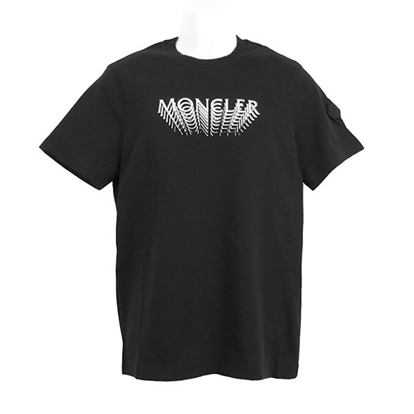 モンクレール Tシャツ メンズ MONCLER 8C00022 89AYW 999 ブラック Lサイズ