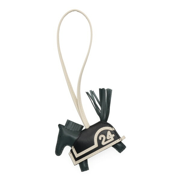 エルメス ロデオ ロベオ24 PM チャーム HERMES ヴェールマングローブ/クレ/ブラック 087349