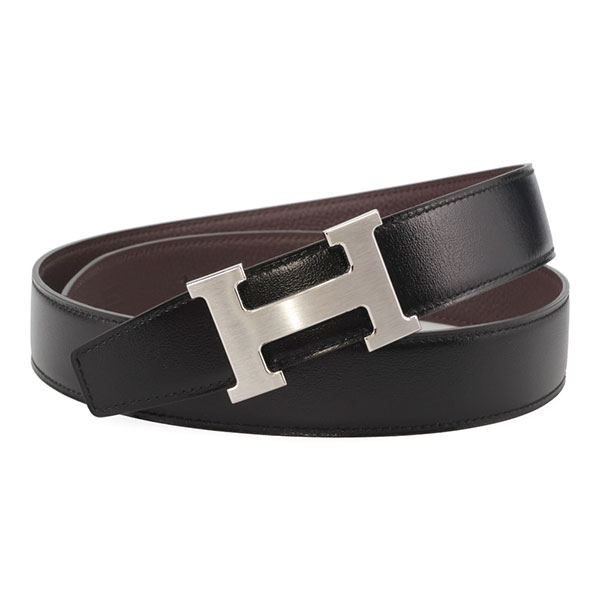 エルメス ベルト HERMES キット 32 マットシルバーバックル ブラック/ショコラ サイズ 90cm ボックスカーフ/トゴ 064544 073967｜カミーノ 103,950円