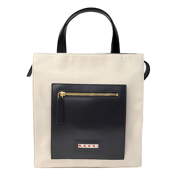 マルニ バッグ MARNI SHMP0068Q0 P2994 ZN015 ナチュラル+ブラック