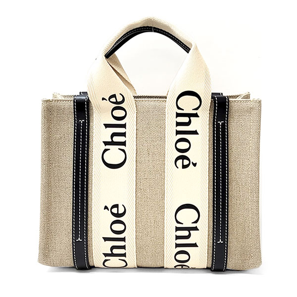 ★SALE★Chloe クロエ ウッディ ミディアム トートバッグ ♢Chloe♢ウッディ ミディアム トートバッグ☆正規品 (Chloe