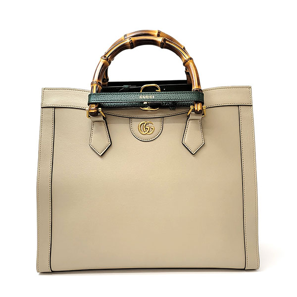 グッチ バッグ レディース GUCCI ダイアナ ミディアム トップハンドルバッグ 655658 17QET 9690 ベージュ｜カミーノ