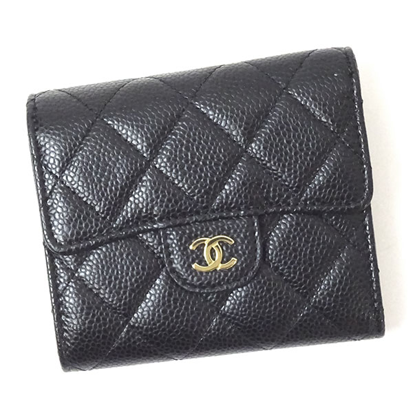 【24C☆希少カラー】CHANEL スモール ウォレット 二つ折り財布 楽天市場】≪Brand new≫CHANEL Mini Small Wallet Black Silver