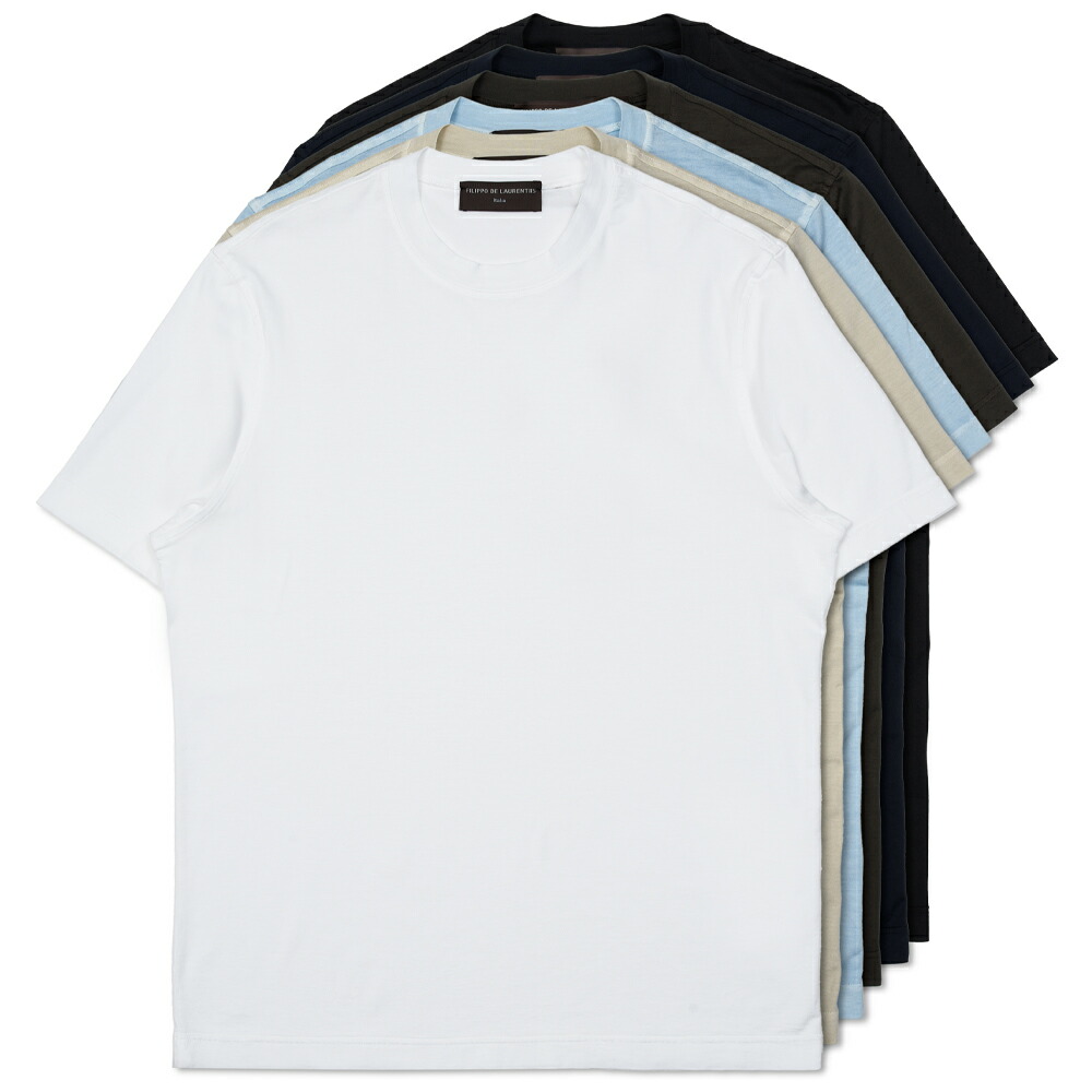 FILIPPO DE LAURENTIIS / フィリッポ デ ローレンティスガーメントダイコットンクルーネックS/Sカットソー TSMC28 72161001006