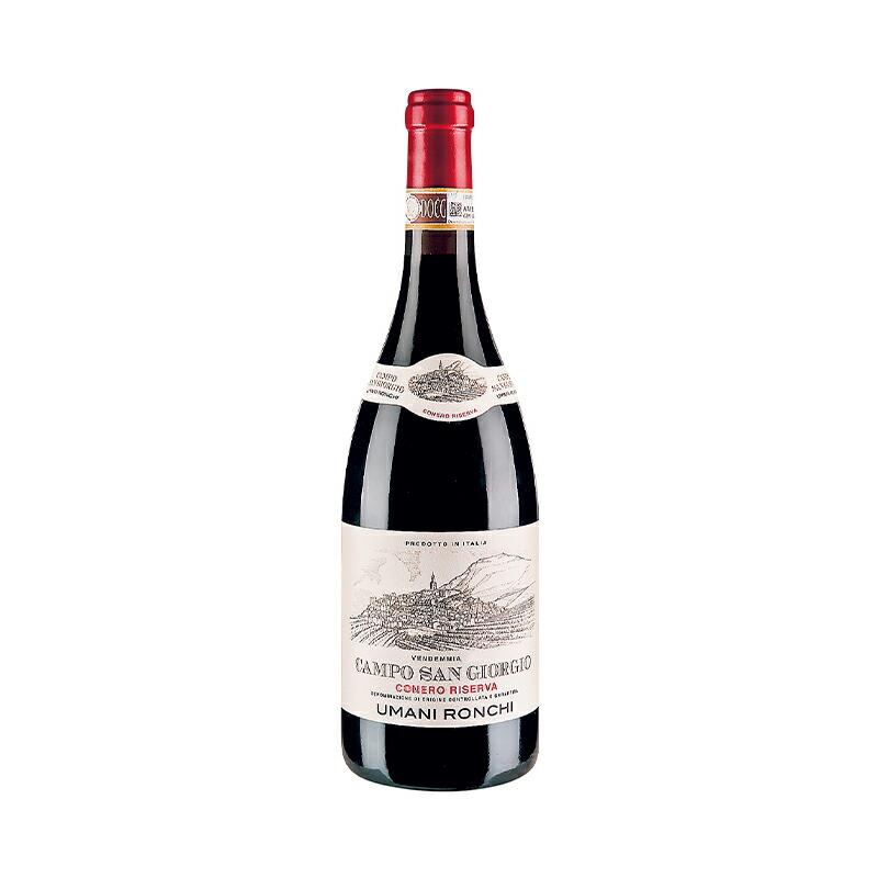 ウマニロンキ / カンポ サン ジョルジョ コーネロ リゼルヴァ 2009 度数 14% 750ml 赤ワイン フルボディ 辛口 マルケ モンテプルチアーノ DOP イタリア ワイン 赤 イタリアワイン 希少レアワイン 酒 ソムリエ ギフト プレゼント 高級ワイン 高級酒｜カ・モンテ店