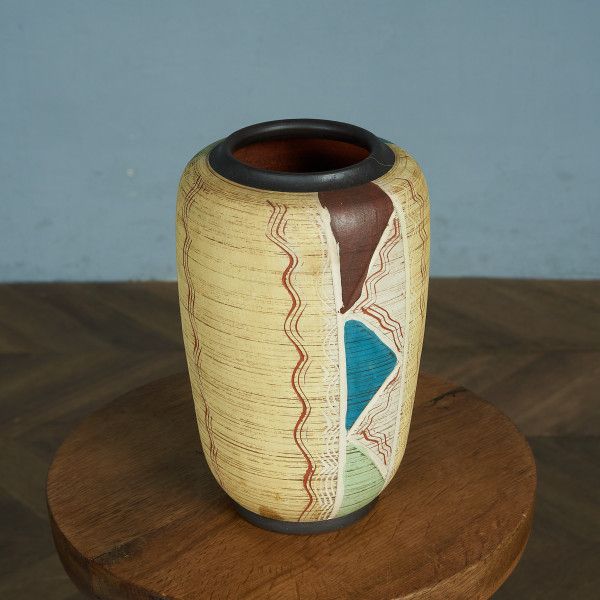 楽天市場】ヴィンテージ 陶器 花瓶 フラワーベース 水差し西ドイツ Fat