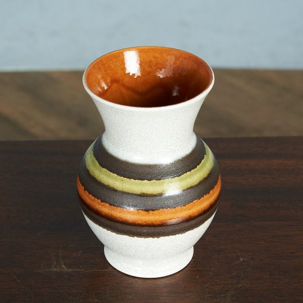 雑貨 ドイツ 陶器 シューリッヒ Scheurich German Art Pottery フラワーベース 西 ヴィンテージ 花器 花瓶 オブジェ アートポタリー #82034
