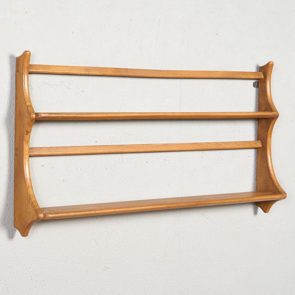 イギリス エルム アーコール ERCOL ヴィンテージ ウォールラック (268) ブルーラベル ercol プレートラック 英国 飾り棚 壁掛け 装飾 ディスプレイ スパイスラック #87178