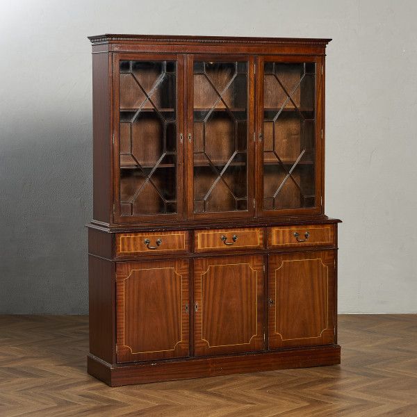 楽天市場】年代物 ブックケース 本棚 キャビネット オーク 飾り棚 洋館