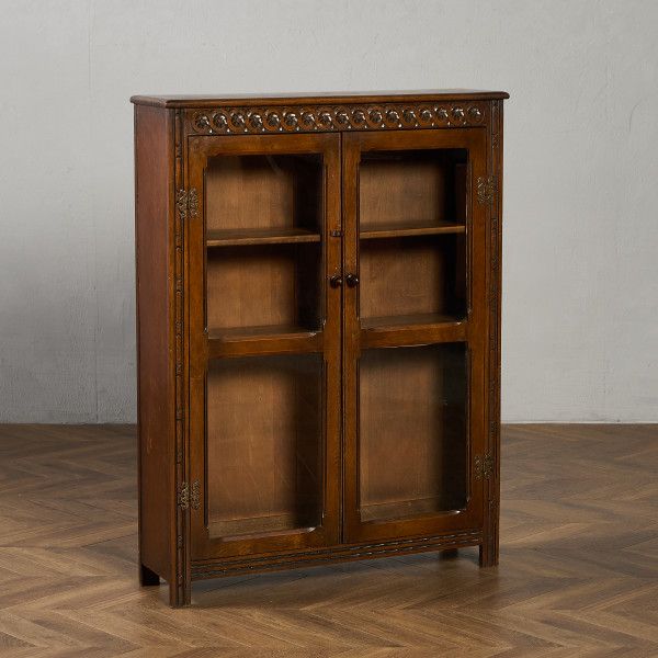 楽天市場】年代物 ブックケース 本棚 キャビネット オーク 飾り棚 洋館