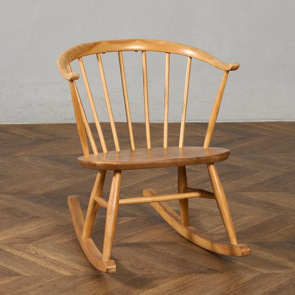 楽天市場】英国 アンティーク ロッキングチェア 無垢材 エルム 木製