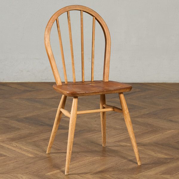 腰掛け・長いす 連合王国 ニレ科 アーコール ERCOL 4本 輻 フープバックチェア ercol 夕ご飯女性議長 連合王国 ヴィンテージ 曲木 腰掛け 生まれながら木 #97214