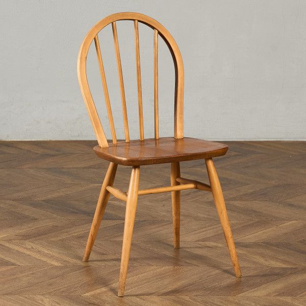腰掛け・長いす 連合王国 ニレ科 アーコール ERCOL 4本 輻 フープバックチェア ercol 夕ご飯女性議長 連合王国 ヴィンテージ 曲木 腰掛け 生まれながら木 #97230