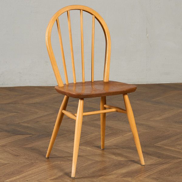 腰掛け・長いす 連合王国 ニレ科 アーコール ERCOL 4本 輻 フープバックチェア ercol 夕ご飯女性議長 連合王国 ヴィンテージ 曲木 腰掛け 生まれながら木 #97231