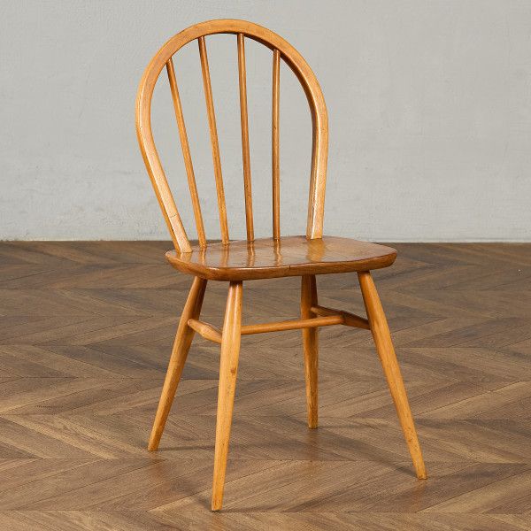 腰掛け・長いす 連合王国 ニレ科 アーコール ERCOL 4本 輻 フープバックチェア ercol 夕ご飯女性議長 連合王国 ヴィンテージ 曲木 腰掛け 生まれながら木 #97235