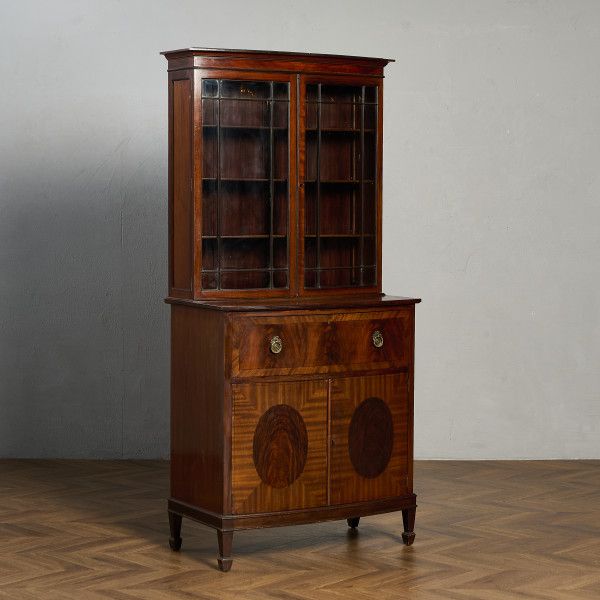 英国アンティーク木製ブックケースキャビネット/本棚/食器棚/飾り棚(91-37) 英国アンティーク木製ブックケースキャビネット/本棚/食器棚/飾り棚(91-27)