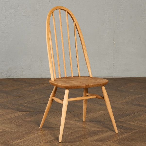 椅子・ソファ イギリス エルム アーコール ERCOL ヴィンテージ クエーカーチェア ブルーラベル ercol 椅子 ウインザー ダイニングチェア 木製 天然木 英国 ウィンザー ブナ イス #98235｜camori