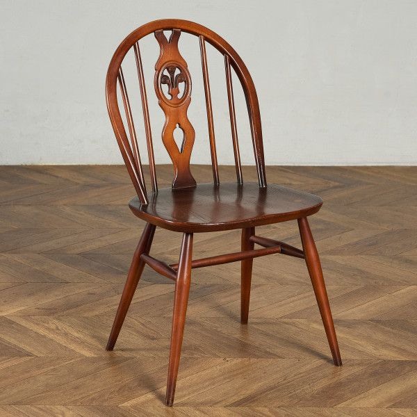腰掛け・長いす 連合王国 ニレ科 アーコール ERCOL シスルバックチェア 青碧付け紙 Ercol シスルバック 女性議長 連合王国 夕ご飯女性議長 ウィンザー家 腰掛け ビンテージ アンティーク 表現スタイル #98601