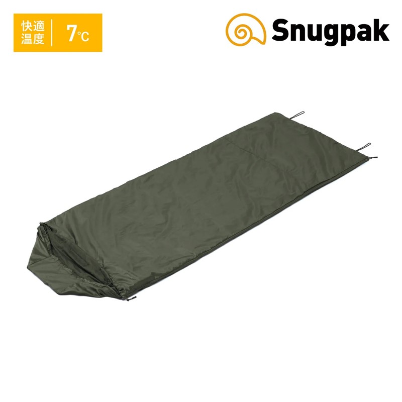 スナグパック 寝袋 ジャングルバッグ スクエア ライトジップ オリーブ SP00329OL Snugpak