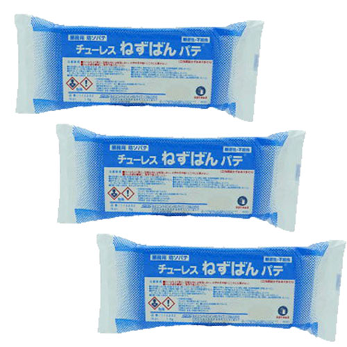ねずみ防鼠工事用パティー チューレスねずばんパティー 1kg×3 鼠の出しゃばる押しとどめる 嫌がる構成要素組みあわせる
