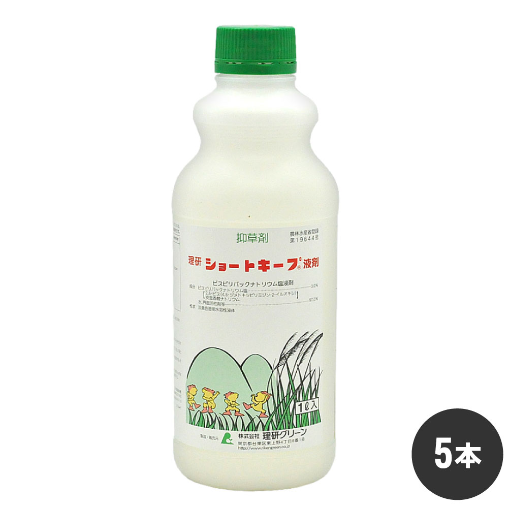 雑草 草丈 楽にする剤 遊撃手守りつづける液剤 1L×5本 農薬 草刈り あずま屋 成り行き 日本芝 容れもの売りわたす 理研グリーン