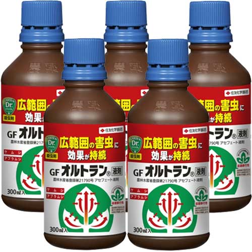 楽天市場 Gfオルトラン液剤 300ml 5本 住友化学園芸 殺虫剤 北海道 沖縄 離島配送不可 キャンペーン365