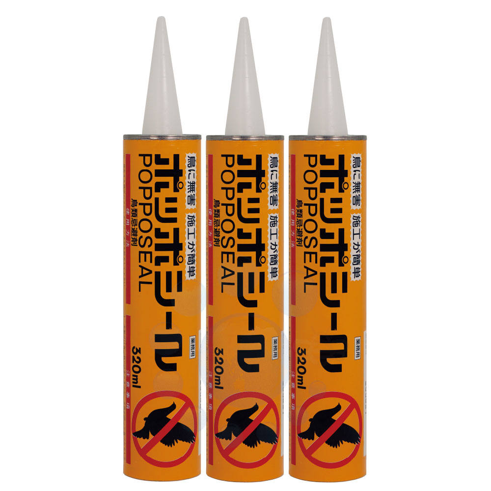 鳩よけ ジェル ひな鳥 鴉避けること剤 ポッポ判子 320ml×3本