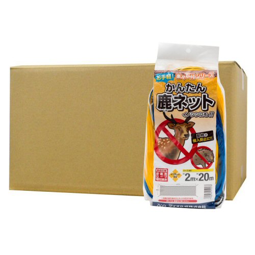 牡鹿打つ手 かんたん鹿サイバー空間 黄 [ 目合:約18糎菱目 ] [ 大いさ:約2m×20m ]×30書き割り ダイオ化成 防獣打つ手 防獣サイバー空間【製造会社直送の目的代引っ張ること 同梱不可】 【北海道・沖縄・離島送りとどける不可】