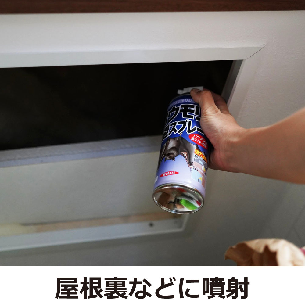 激安通販の 2個 イカリ消毒 スーパーコウモリジェット コウモリ忌避スプレー 420ml