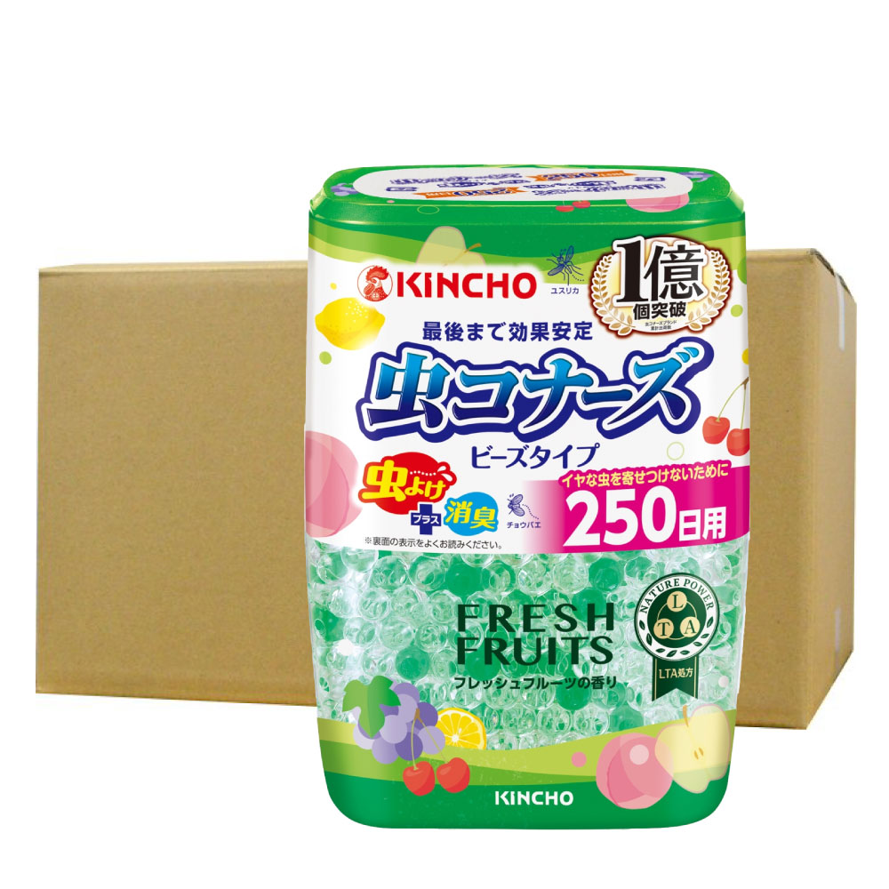 金鳥 虫コナーズ ビーズタイプ 250日 フレッシュフルーツの香り 360g×20個 置くタイプ KINCHO