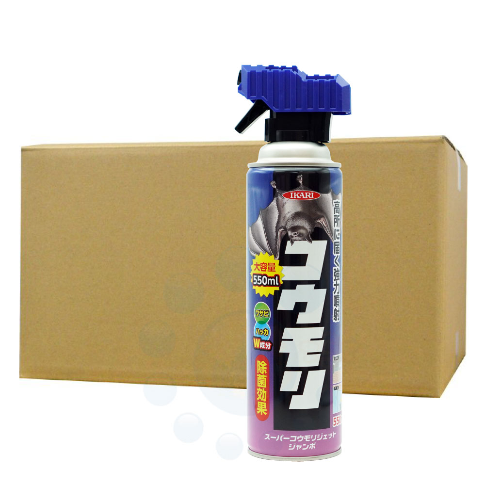 イカリ消毒 スーパーコウモリジェットジャンボ 550ml×24本 コウモリ対策 コウモリ侵入防止