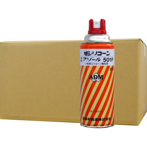 シリコンオイル スプレータイプ アサヒシリコーン エアゾール 501P 420ml×24本 高離形タイプ 平滑剤 旭シリコーン