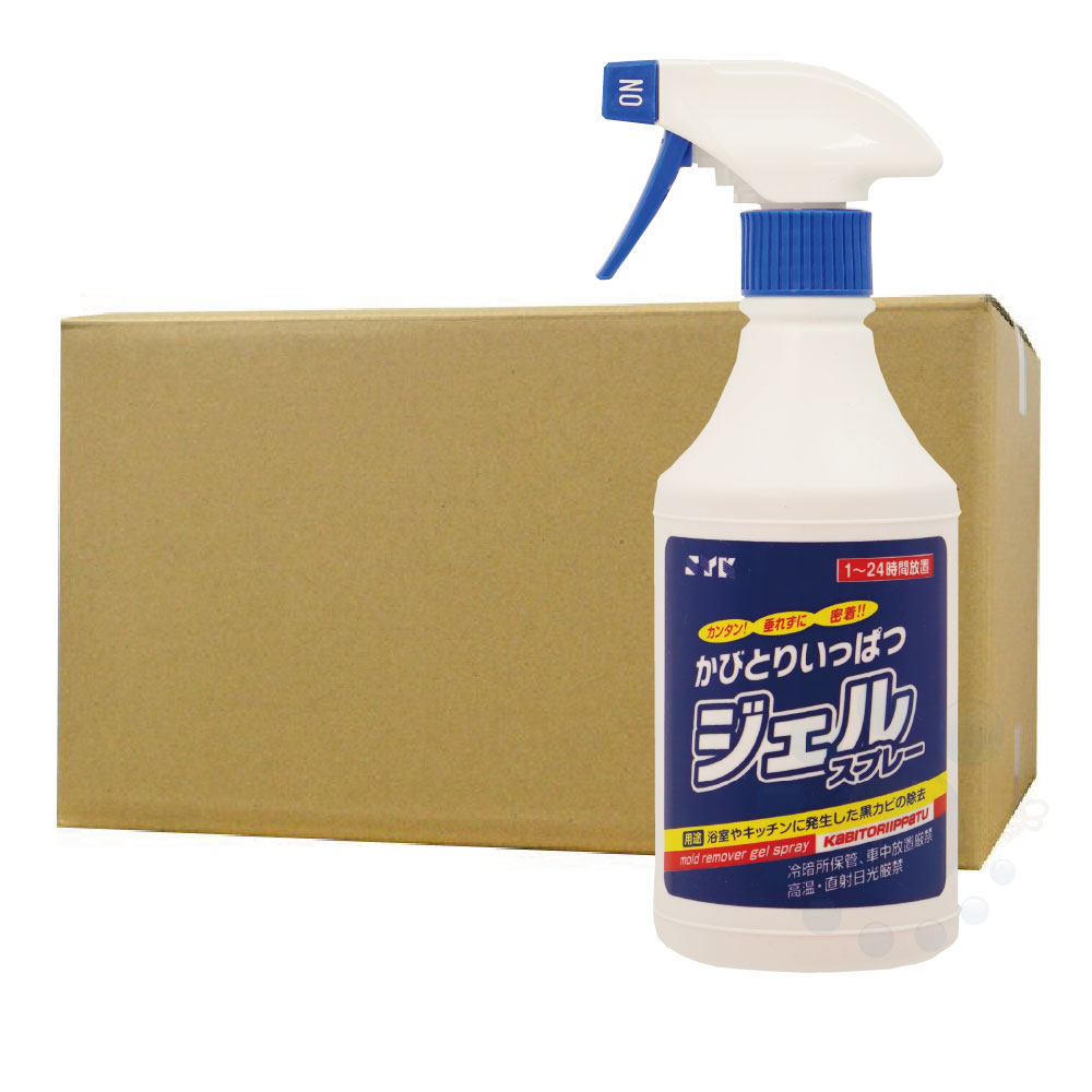 かびとりいっぱつジェルスプレー 500g&times;12本 バス 洗剤 黒カビ 結露 シリコン防カビ｜キャンペーン365