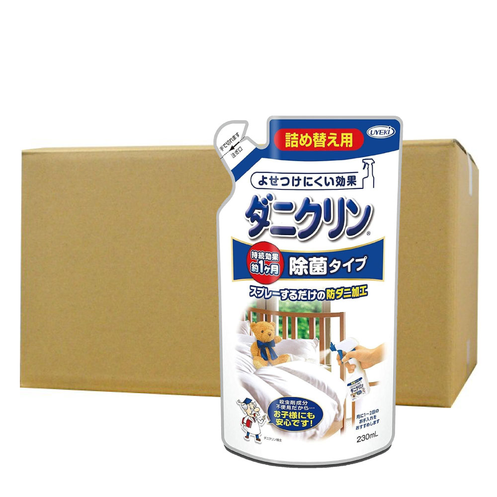 UYEKI ウエキ ダニクリン 除菌タイプ 詰め替え用 230ml×24個