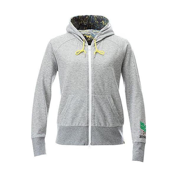 アスレタ(ATHLETA) レディース ライトスウェットパーカー 08106 杢薄墨色