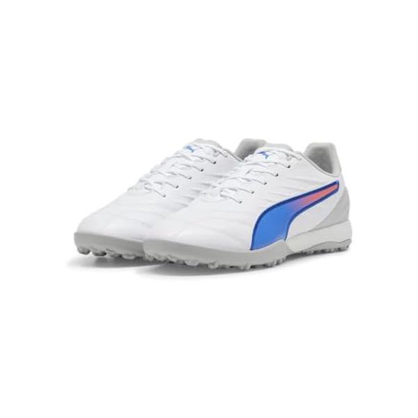 ピューマ(PUMA) 蹴球 形づくるシューズ 第一人者 労働者階級 TT 10787202 白いこと/青色M/F薄墨色(02) サッカー・フットサル-その他-スポーツ・アウトドア