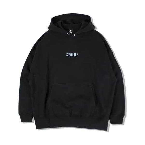 スボルメ(SVOLME) 裏起毛スウェット ロゴ フーディー Lサイズ ブラック(010) 1243-31701