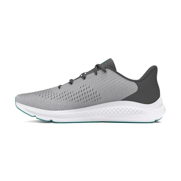 アンダーアーマー(UNDER ARMOUR) チャージド パスート3 大ロゴ 3026523 モッドグレー/Cロック/Rターコイズ