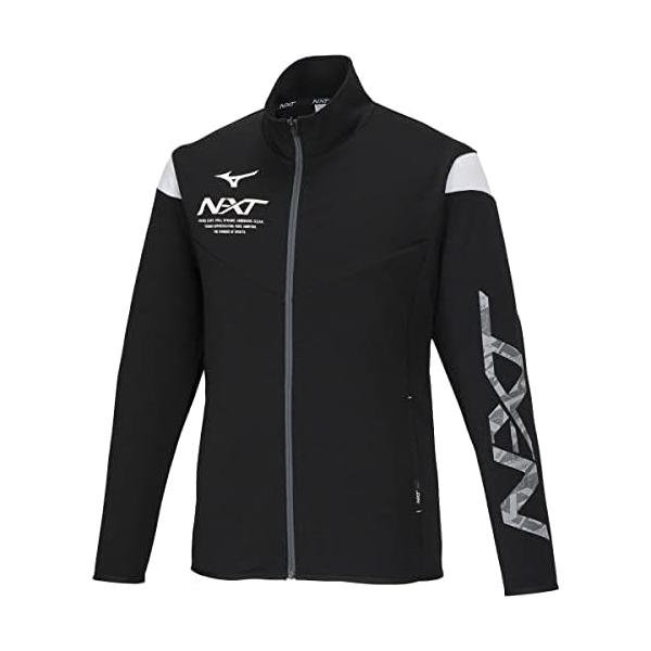ミズノ(MIZUNO) N-XT ウォームアップジャケット 吸汗速乾 スリムフィット 32JCA210 メンズ ブラック/ブラック｜カンピスタ