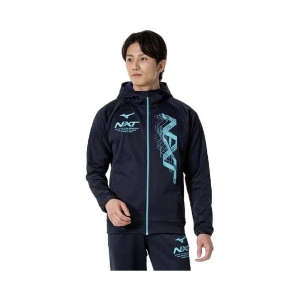 ミズノ(MIZUNO) N-XT スウェットフーディ 裏起毛 保温 32JCB760 ネイビー