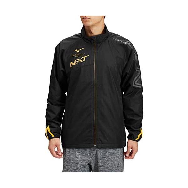 ミズノ(MIZUNO) N-XT ブレスサーモ ウォーマージャケット 吸湿熱のある状態 32JE274090 黒いこと×ゴールド
