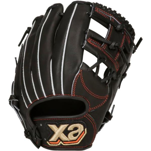 ザナックス(Xanax) 硬式グラブ ザナパワー 内野手用(左手用) 中高生 BHG24WC1P ブラック×オレンジ