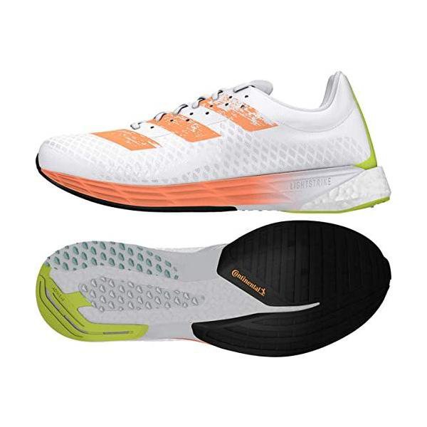 アディダス(adidas) ADIZERO PRO 陸上シューズ (fy0098) Fホワイト/Sオレンジ/Sイエロー