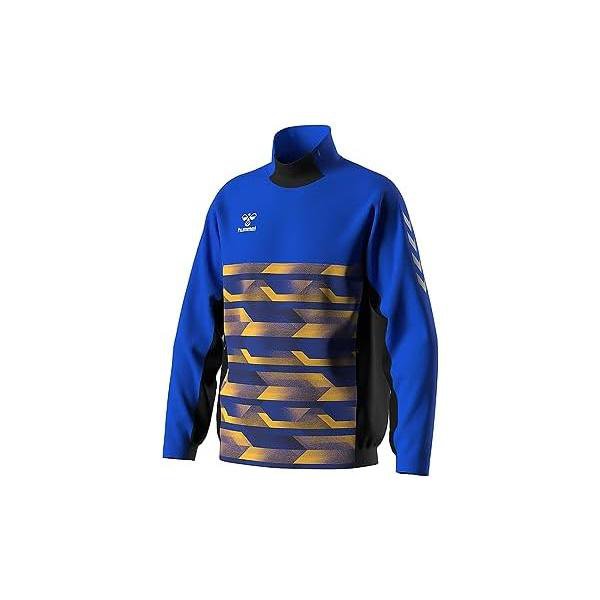 ヒュンメル(hummel) サッカー ジャケット トレーニングハーフジップトップ HAT4074 Gブルー (69)